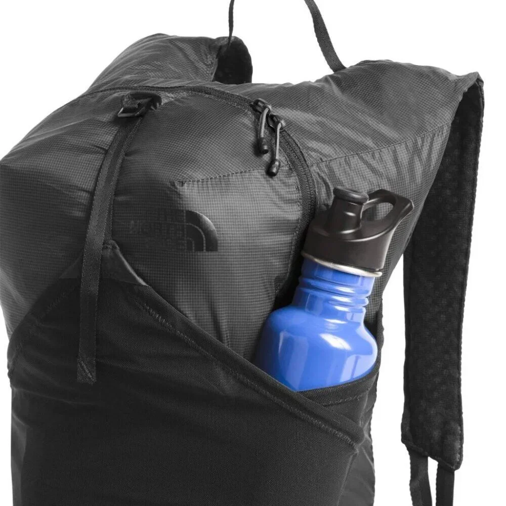 The North Face Flyweight Pack Asphalt Grey/Tnf Black One Size NEW - Picture 2 of 7